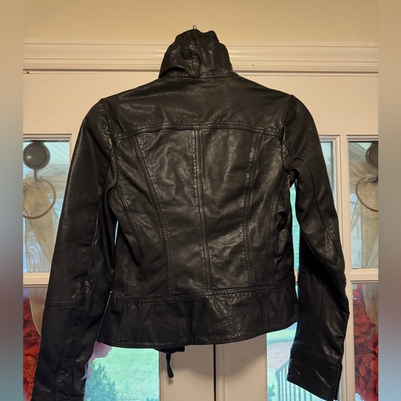 AllSaints Women's Belvedere Leather Biker Jacket - Picture 2 of 5